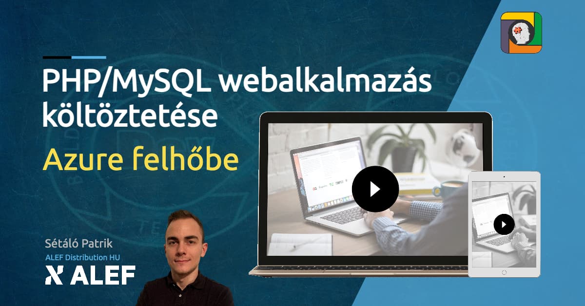 PHP/MySQL webalkalmazás költöztetése Azure felhőbe
