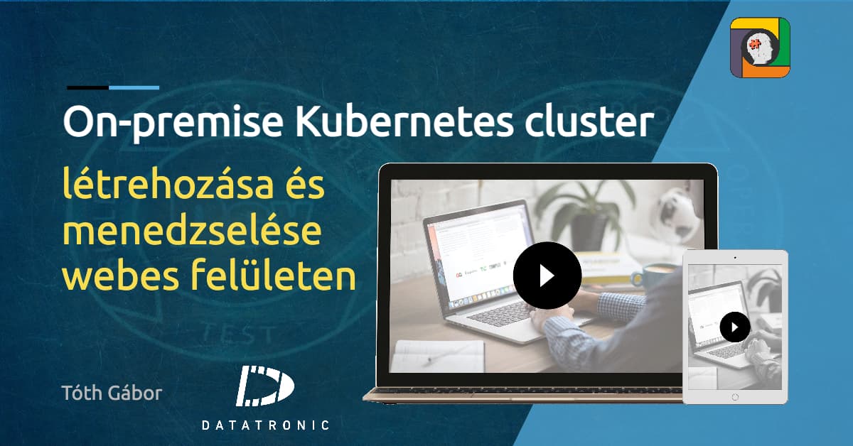 On-premise Kubernetes cluster létrehozása és menedzselése webes felületen